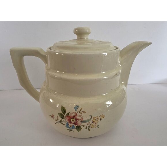 Vintage Superior Drip-O-Lator Floral Ceramic Teapot - Picture 4 of 7